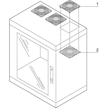 Větrací mřížka nVent SCHROFF 21236127 Ochranná mřížka 1 ks