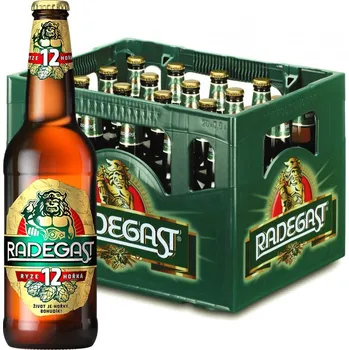 Pivo Radegast Radegast Ryze hořká 12, světlý ležák, 20x0,5l