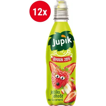 Limonáda Jupík Jupík Ovocík Jablko a jahoda 12x330ml