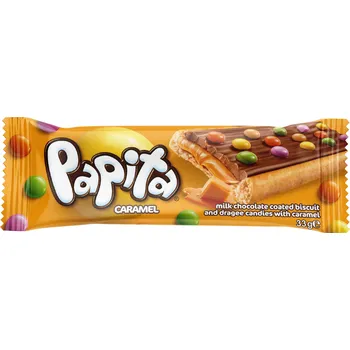 Papita sušenka s karamelem a dražé 33g