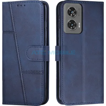 Pouzdro na mobilní telefon Pouzdro Shield4U Motorola Edge 50 Fusion Calf Texture modré a zpět 33 Kč s ATC Clubem