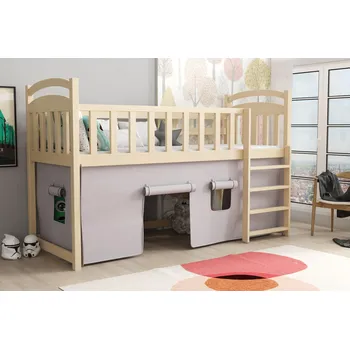 Postel Max-i Patrová postel AHRI KIDBED FIVE + rošt Zvolte rozměr:: 80 x 200 cm, Zvolte barvu:: barva černá