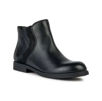 Dámské kozačky Polokozačky Geox J Agata Girl Wpf J36HZA 04377 C9999 D Černá 38