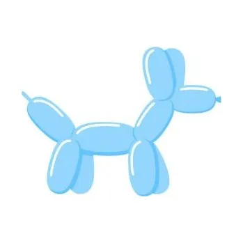 Balónek Tvarovací balónek světlemodrý 250