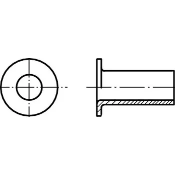 Nýt nýt trubkový ocel 6 mm