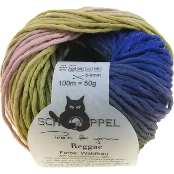 Příze Schoppel Wolle Reggae ombré 2336 Waldfrau (Příze merino Reggae ombré 2336 Waldfrau)