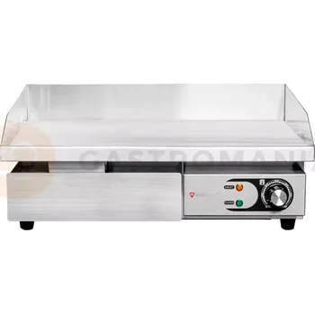 Kuchyňský gril Elektrická grilovací deska, hladká, nástolní, 3 kW, 550x430x250 mm | RESTO QUALITY, RQEG818