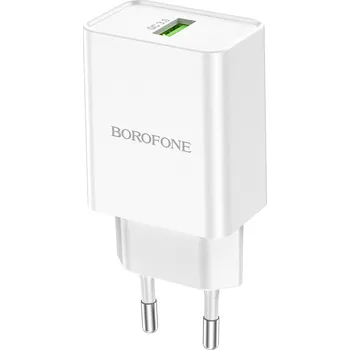 Borofone síťová nabíječka BN5 Jingrui USB - QC 3.0 PD / 18W - bílá