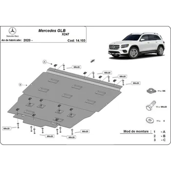 Kryt motoru MERCEDES-BENZ A-CLASS (W177) Kryt pod motor - Plech -