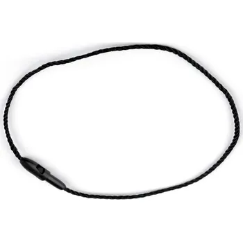 Šňůrka na visačku PES s pojistkou, barva 3 černá