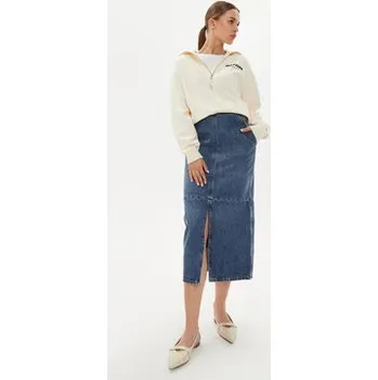 Dámská sukně Tommy Hilfiger Džínová sukně WW0WW42582 Modrá Regular Fit 40