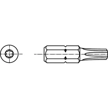Bit utahovací bit torx titan bezPÚ TX40 TIN
