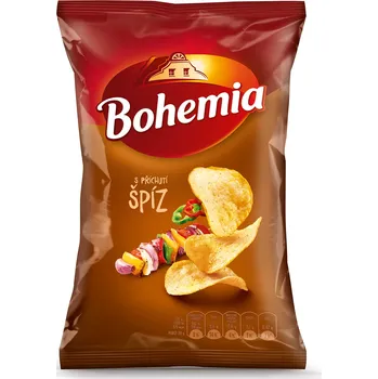 Chips Bohemia Chips Bohemia Chips s příchutí špíz 18x60g