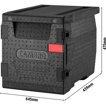 Pec na pizzu G.Gastro CAMBRO | CAM GOBOX® Toploader s předním plněním - černý