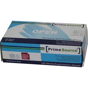 Pracovní rukavice PRIME SOURCE / Nepudrované nitrilové rukavice XL