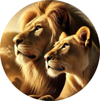 Jedlá dekorace na dort Jedlý papír lvi