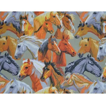 Papírový ubrousek Šatoli.cz Bavlněný ubrousek pod svačinu Koníci