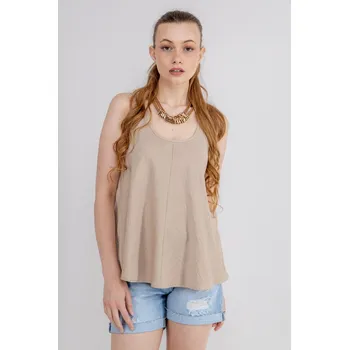 FUNK´N´SOUL Funk'n'Soul dámské volné tílko béžové Velikost: S