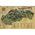 Giftio Deluxe stírací mapa Slovenska stříbrná XL 90 x 60 cm