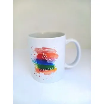 Hrnek s potiskem - barevná hudba