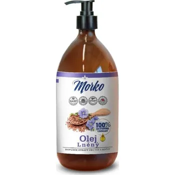 Morko Lněný olej pro zdravou a lesklou srst Objem: 1000 ml