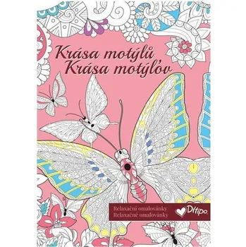 Dětské zboží Omalovánky relaxační, barevné - Krása motýlů
