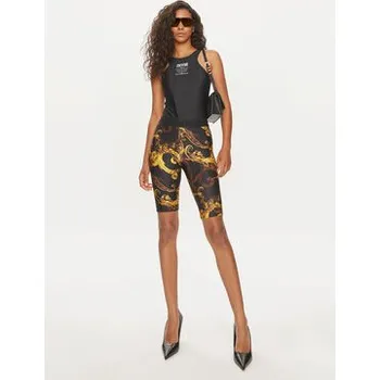 Dámské kraťasy Versace Jeans Couture Cyklistické šortky 76HAC106 Černá Skinny Fit 38