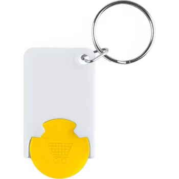 Trolex přívěšek na klíče se žetonem - žlutá / bílá - AP741590-02
