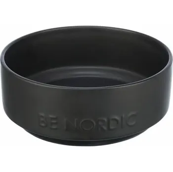 Miska pro psa BE NORDIC keramická miska, černá 0,5l / 16cm,