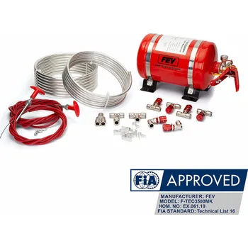 Hasicí přístroj FEV Hasicí systém F-TEC3500MK, 3.5l, mechanický, ocel