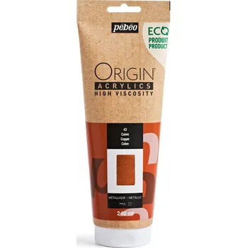 Výtvarná barva Akrylová barva Pébéo Origin Acrylics - 43 Copper Objem: 240 ml