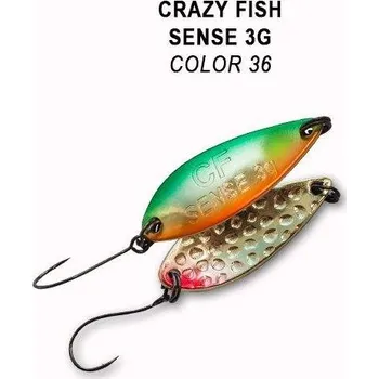 Umělá nástraha Plandavka Crazy Fish Sense 32mm 3g color 36