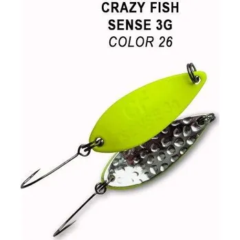 Umělá nástraha Plandavka Crazy Fish Sense 32mm 3g color 26