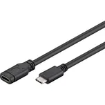 PremiumCord Prodlužovací kabel USB 3.1 konektor C/male - C/female, černý, 2m