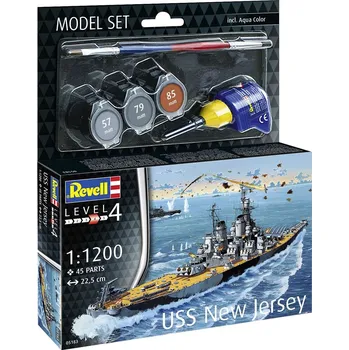 Plastikový model Revell ModelSet loď 65183 - Battleship USS New Jersey (1:1200) - expresní doprava