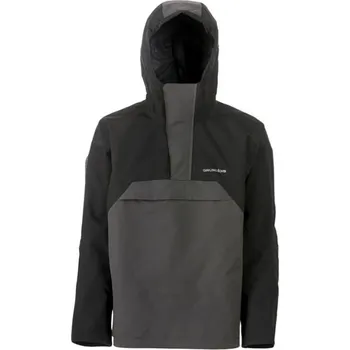 Rybářské oblečení Bunda Grundéns Full Share Anorak Black/Grey Velikost M