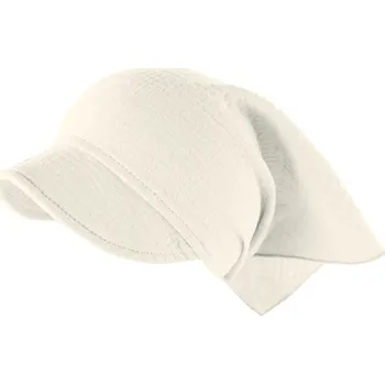 Šátek Eevi Mušelínový šátek s kšiltem - ecru