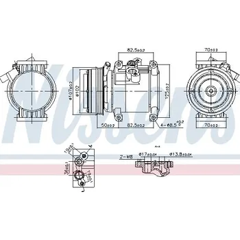Kompresor klimatizace Kompresor, klimatizace NISSENS 891011