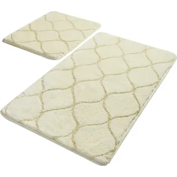 Koupelnová předložka Sada 2 kusů koupelnových předložek Infinity odstín ecru
