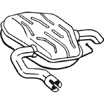 Tlumič výfuku Zadní tlumič výfuku BOSAL 235-241