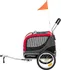 Přívěsný vozík pro psa Uniprodo Uni Trailer 18 60 x 100 x 140 cm černý/červený