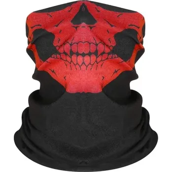 Šátek Balaclava | motorkářský šátek - potisk lebka - D
