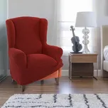 Super strečové potahy NIAGARA cihlová křeslo ušák (š. 70 - 95 cm) 92983798