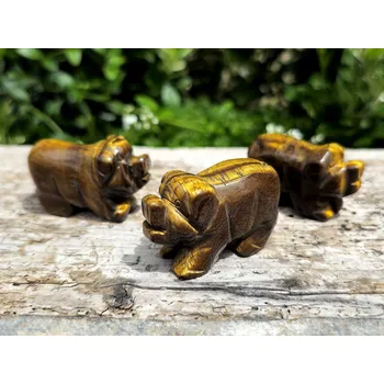 Přírodní kámen Tygří oko prase z Indie