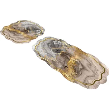 Koupelnová předložka Sada 2 koupelnových předložek Abstract II. béžová