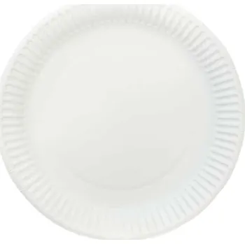 Jednorázové nádobí Talíř kulatý, papírový, průměr 230mm