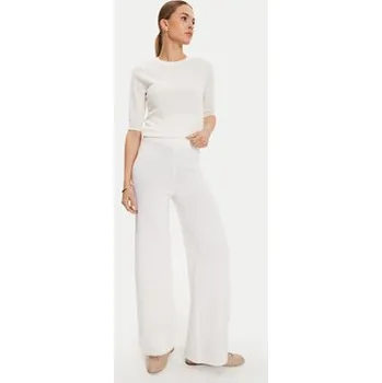 Dámské kalhoty Max Mara Leisure Úpletové kalhoty Epopea 24263360 Bílá Relaxed Fit L