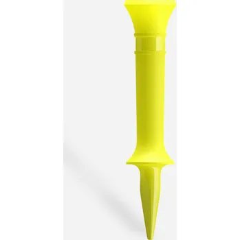 Golfová tyčka INESIS Odstupňované plastové týčko 40 mm 10 ks ŽLUTÁ