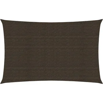 Stínicí technika vidaXL Plachta proti slunci 160 g/m2 hnědá 2 x 5 m HDPE