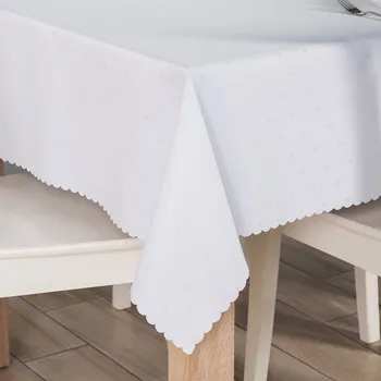 ubrus Ubrus na stůl - voděodolný MIJA bílá, různé rozměry Mybesthome Rozměr: 110x160 cm Voděodolný ubrus